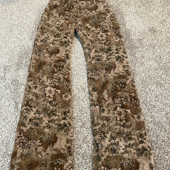 Tara Jarmon Printed Sude Trouser Pants - Picture 3 of 15